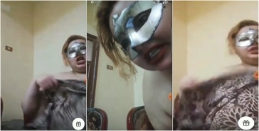 مربربة مصرية بتقلع لايف وتقول كلام يهيج